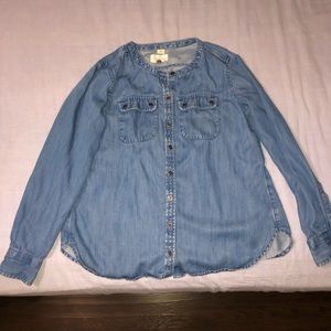 Loft Soft Button Up Long Sleeve Shirt